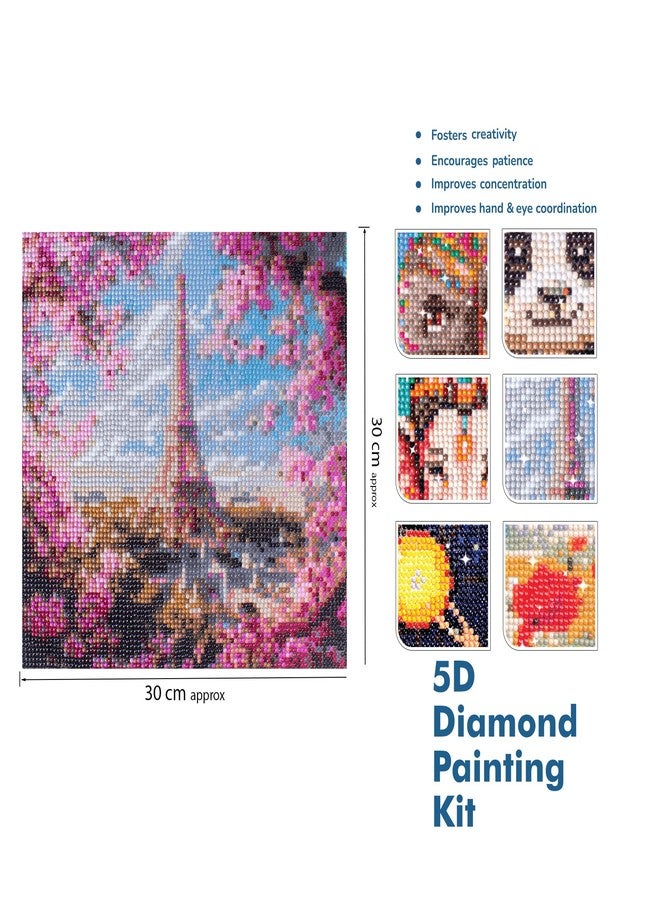 itsy-bitsy Itsy Bitsy DIY 5D Diamond Painting Kit Blossoms in Paris 30 X 30CM 1pc | Art & Craft, Creative, Fun & Activity Kit | Gift for Kids, Adult - Image 2